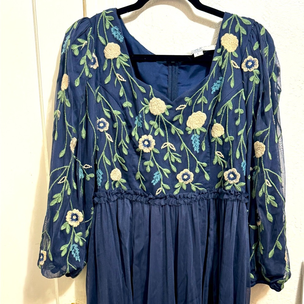 JESSA KAE LONG SLEEVE MIDI DRESS